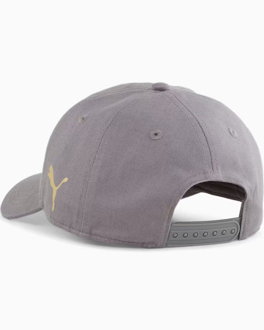 PUMA ACM TEAM CAP FLAT MEDIUM GRAY-PUMA GOLD 024855-11