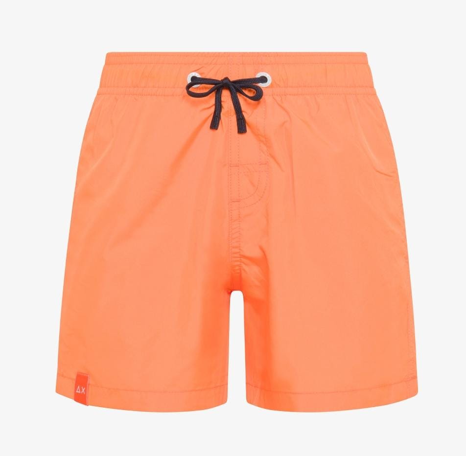 Sun68 BOY'S SWIM PANT BIG LOGO ON BACK	ARANCIO FLUO H34317-64