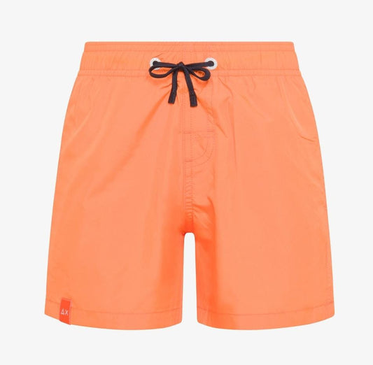 Sun68 BOY'S SWIM PANT BIG LOGO ON BACK	ARANCIO FLUO H34317-64
