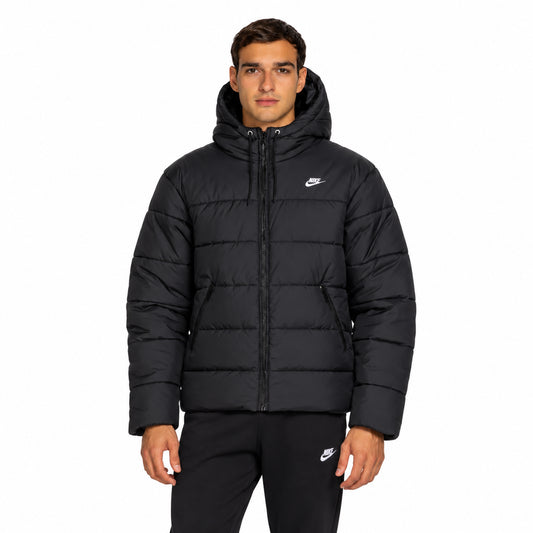 Nike Sportswear Therma-FIT Loose Puffer Jacket Piumino Uomo Giacca Imbottita Invernale Vestibilità Ampia Zip Intera Nero Taglie M-XL IO4895-010