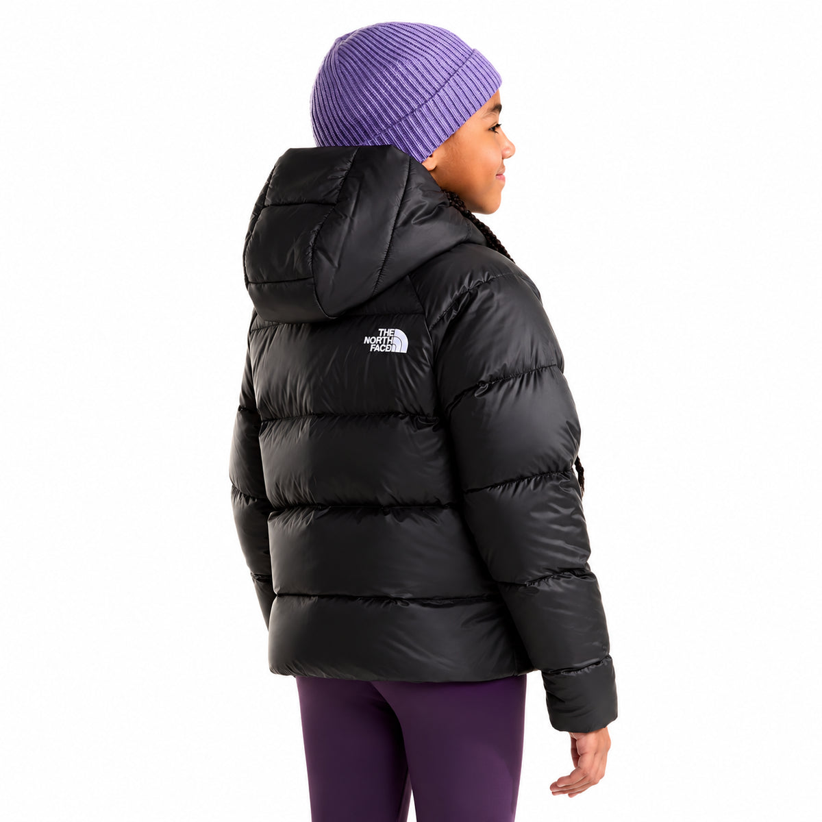 The North Face Girls Hydrenalite Down Piumino con Cappuccio Ragazza Piuma 600 Riciclata Idrorepellente Caldo Nero TNF Black S-XXL NF0A8H3WJK31