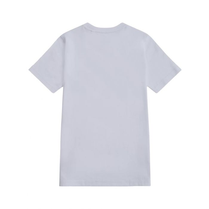 New Balance NB Stacked Logo Tee LAKB0297-BWE | Unisex Bambino | Bianco