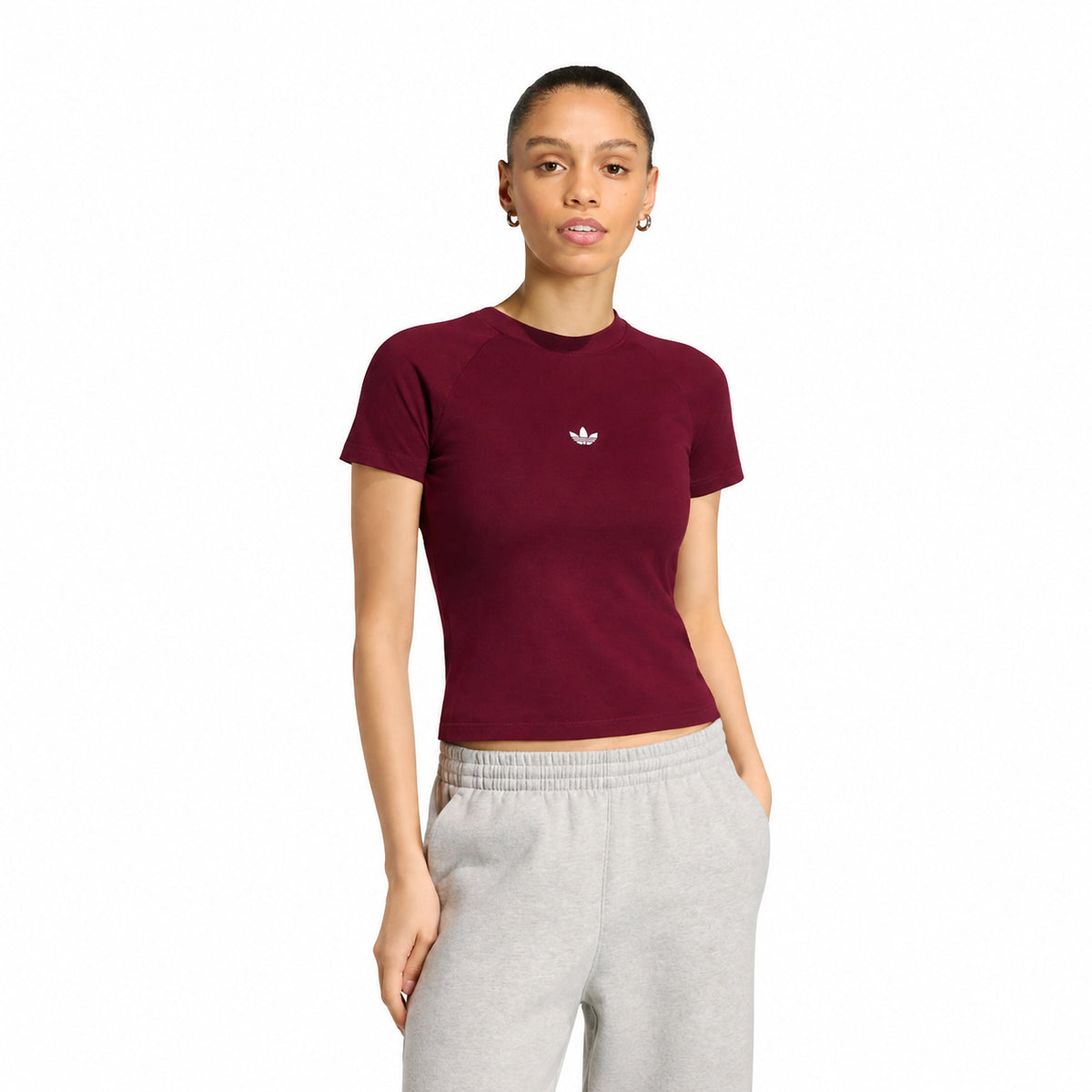Adidas Aor Ess Slim Tee KR3593 – Borgogna
