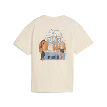 PUMA MID90S GRAPHIC TEE II B WHITE 688465-87