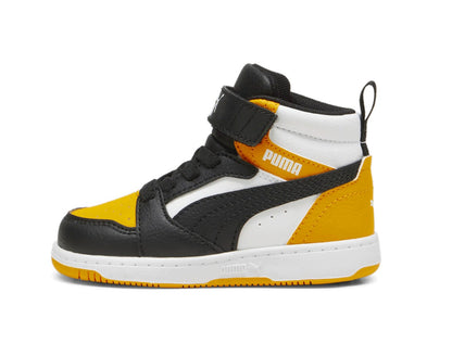 PUMA REBOUND V6 MID AC+ INF PUMA WHITE-PUMA BLACK-TANGERINE 396542-19