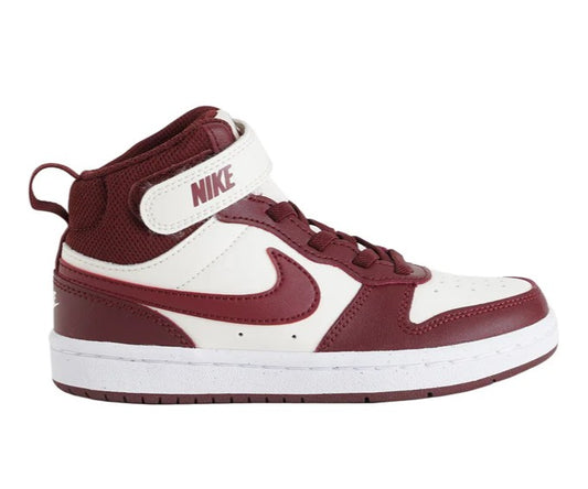 NIKE COURT BOROUGH MID 2 BPV SOFT PEARL/DK TEAM RED CD7783-013