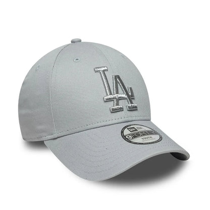 New Era 9FORTY LA Cappellino da Baseball Bambino Ragazzo Unisex con Visiera in Cotone Grigio Youth 60915879