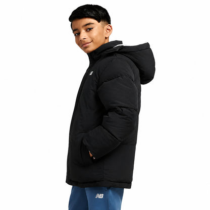 New Balance Wadded Puffa Coat Bambino Nero LAKB0287-BK