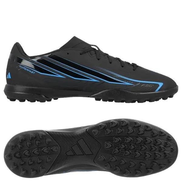 Adidas F50 Hyperfast Club Turf KJ3408 – Nero, scarpe da calcetto uomo in pelle sintetica, modello Turf per completare ogni tuo abbigliamento da calcio
