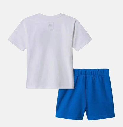 THE NORTH FACE KID COTTON SUMMER SET- GRAPHIC TNF WHITE/HERO BLUE NF0A8ANUTL41
