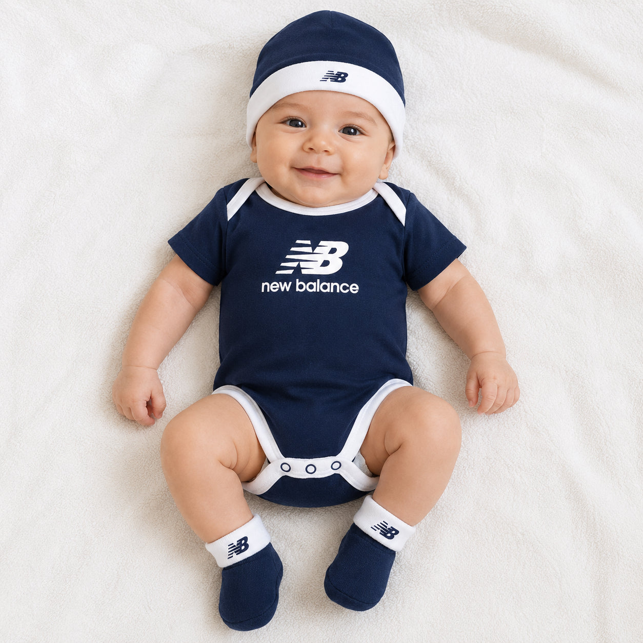 New Balance Stacked Infant Set LAKB0106-NNY | Neonato | Blu