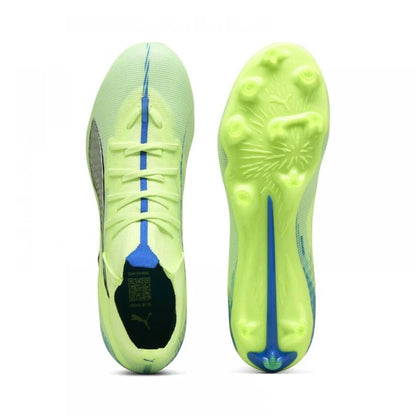 PUMA ULTRA 5 MATCH+  FG/AG FIZZY APPLE-PUMA WHITE-BLUEMAZING 107686-03
