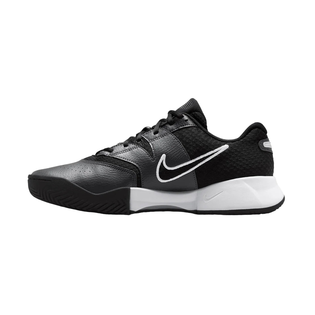 Nike Court Lite 4 HC – Scarpe da tennis unisex nero in ecopelle e mesh – FD6574-001
