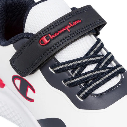 CHAMPION BOLD WINTER B PS LOW CUT SHOE WHT/NNY/RED S32907-WW005