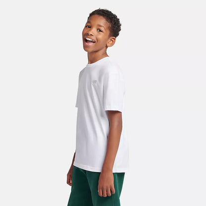 New Balance Jersey Small Logo Tee LAKB0001-BWE | Bambino | Bianco