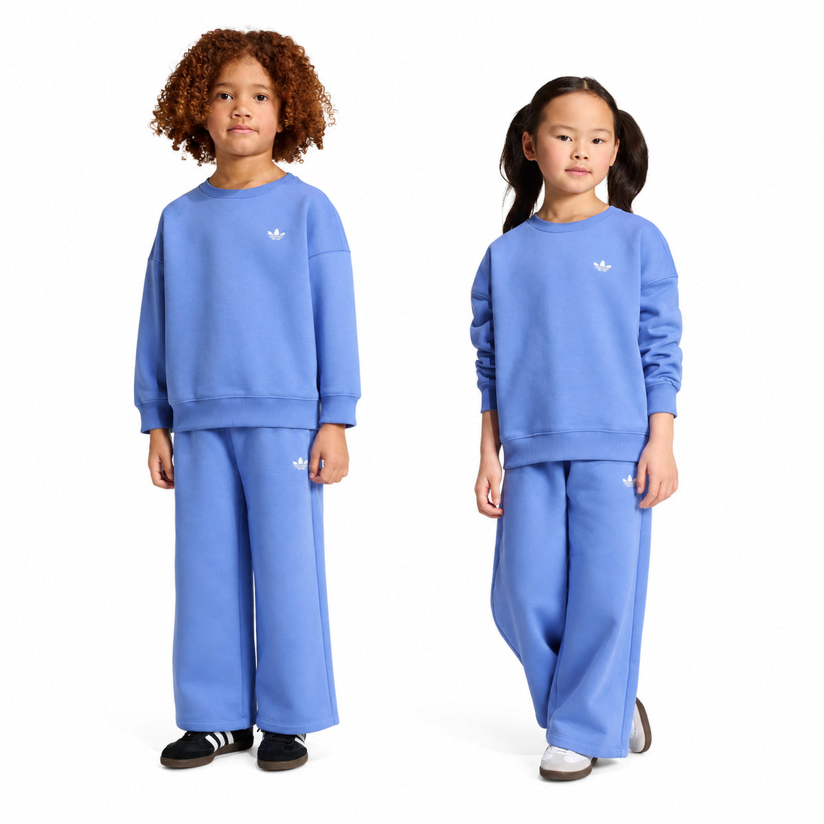 Adidas Crew Pants Set Bambini Celeste – foto 4