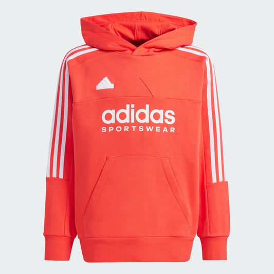 ADIDAS J HOT FL HOODIE BRIRED/WHITE IX9285