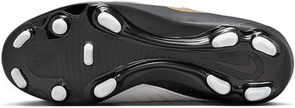 NIKE JR PHANTOM GX II CLUB FG/MG WHITE/BLACK-MTLC GOLD COIN FJ2600-100