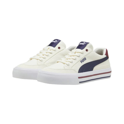 PUMA COURT CLASSIC VULC FS WARM WHITE-NAVY-SUGARED ALMOND 396353-01