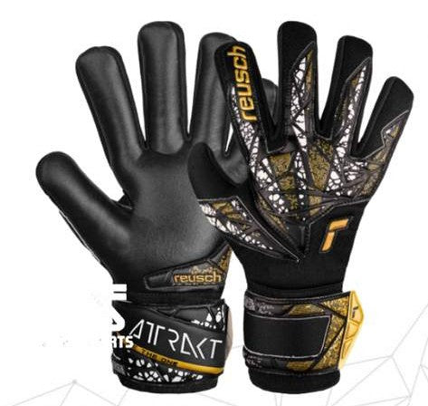 Reusch Attrakt silver nc finger support nero/oro 5470250-7740