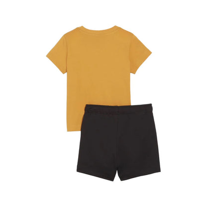PUMA MINICATS TEE & SHORTS SET GINGER TEA 845839-91