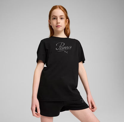 PUMA ESS SCRIPT TEE G BLACK 685805-01