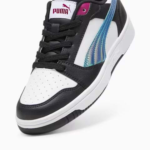 PUMA REBOUND V6 LO BOUNCY SKY JR PUMA WHITE-MAGENTA GLEAM-PUMA BLACK 399649-01