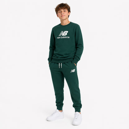 New Balance FT Stacked Logo Crew & Jog Set LAKB0321-NOG | Unisex Bambino | Nordic Green