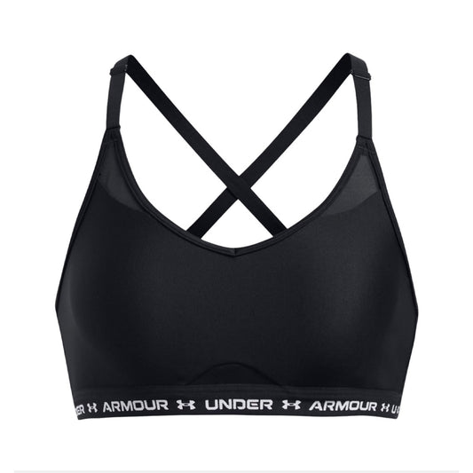 UNDER ARMOUR CROSSBACK LOW BRA BLACK 1386424-001