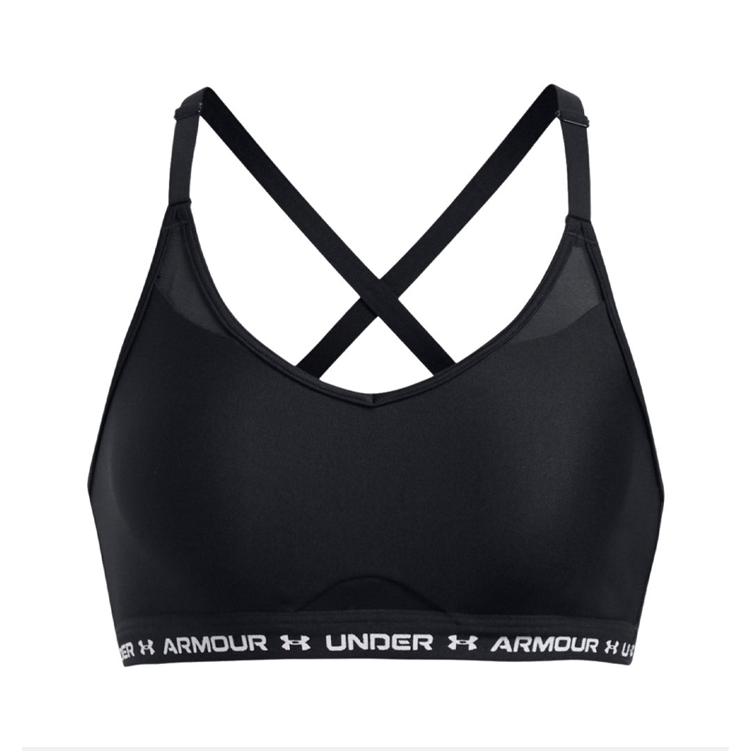 UNDER ARMOUR CROSSBACK LOW BRA BLACK 1386424-001