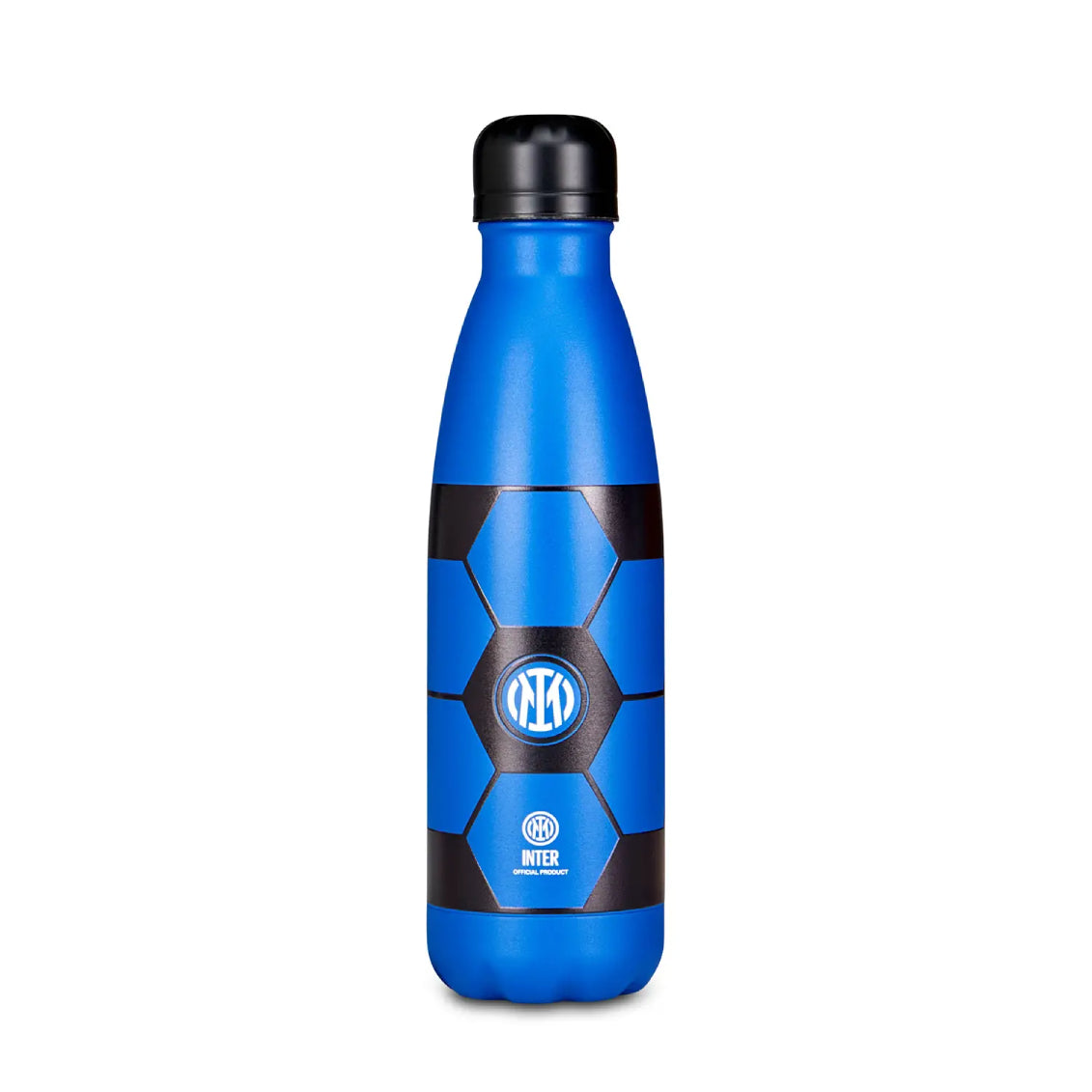 Inter Borraccia Termica 500 ml Ufficiale FC Internazionale Milano in Acciaio Nero Azzurro per Sport Scuola Ufficio Idea Regalo Tifosi 30F302610