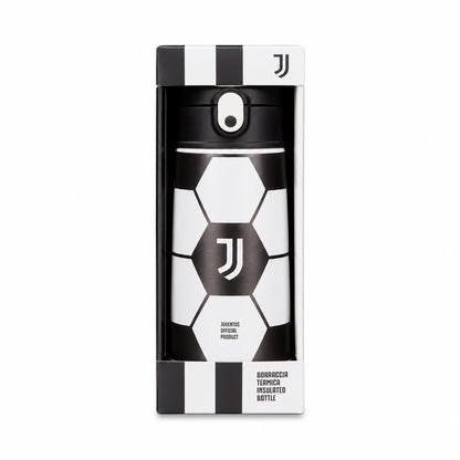 Juventus Borraccia Termica Kid 460 ml Ufficiale Juventus FC in Acciaio Bianco Nero per Bambini Scuola Sport e Gite Idea Regalo Tifosi 30B602612