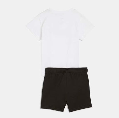 PUMA MINICATS ESS TEE AND SHORTS SET INF WHITE 686285-02