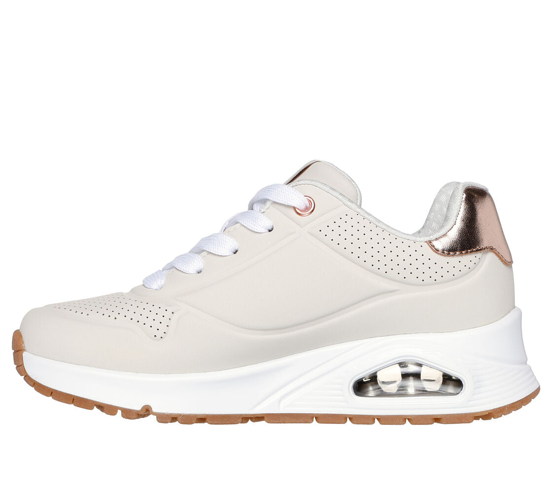 Skechers Uno Gen1 Shimmer Sneakers Donna Beige