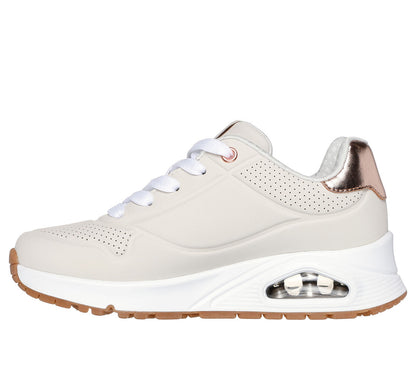 Skechers Uno Gen1 Shimmer Sneakers Donna Beige