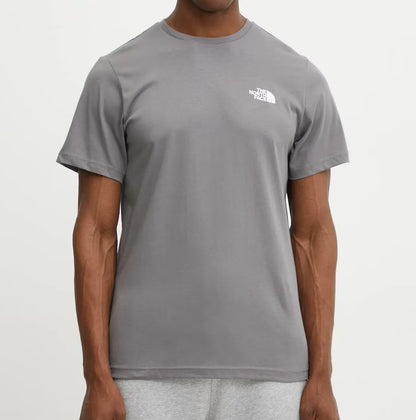 THE NORTH FACE M SS BOX NSE TEE SMOKED PEARL/HERO BLUE NF0A87NPARX1