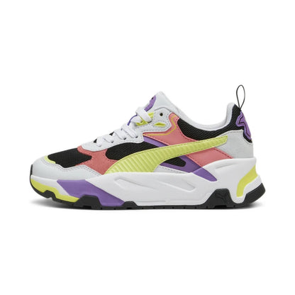 PUMA TRINITY JR BLACK-LIME SHEEN-SILVER MIST 390838-12