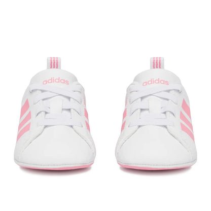 Adidas Grand Court Crib KI8217 – Bianco scarpe da culla bimba in ecopelle, calzature neonata per completare i suoi outfit e gli abbinamenti quotidiani