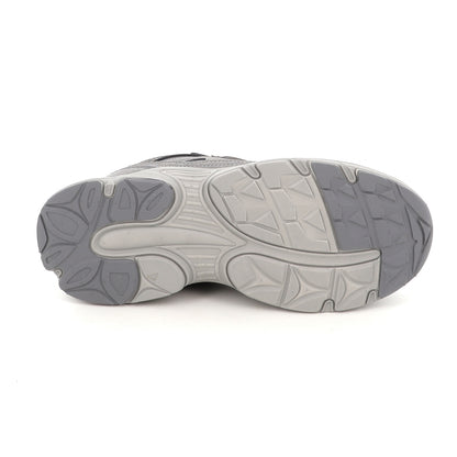 Lotto Boston AMF SUE JR – Scarpe sportive ragazzo unisex grigio in nabuk e mesh – 223819-AZW