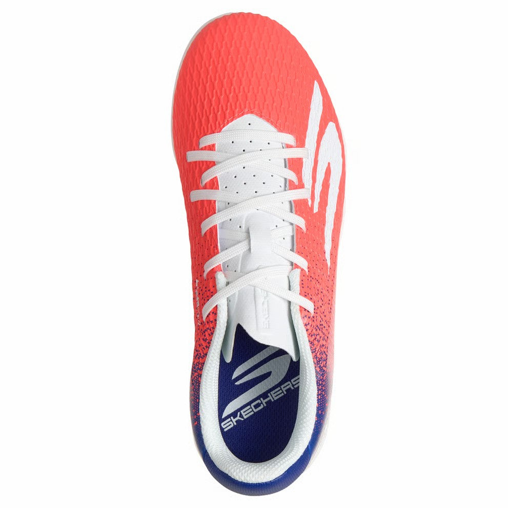 Skechers JR Youth TF – Scarpe da calcetto bambino corallo in pelle sintetica – 252165L-BBLP