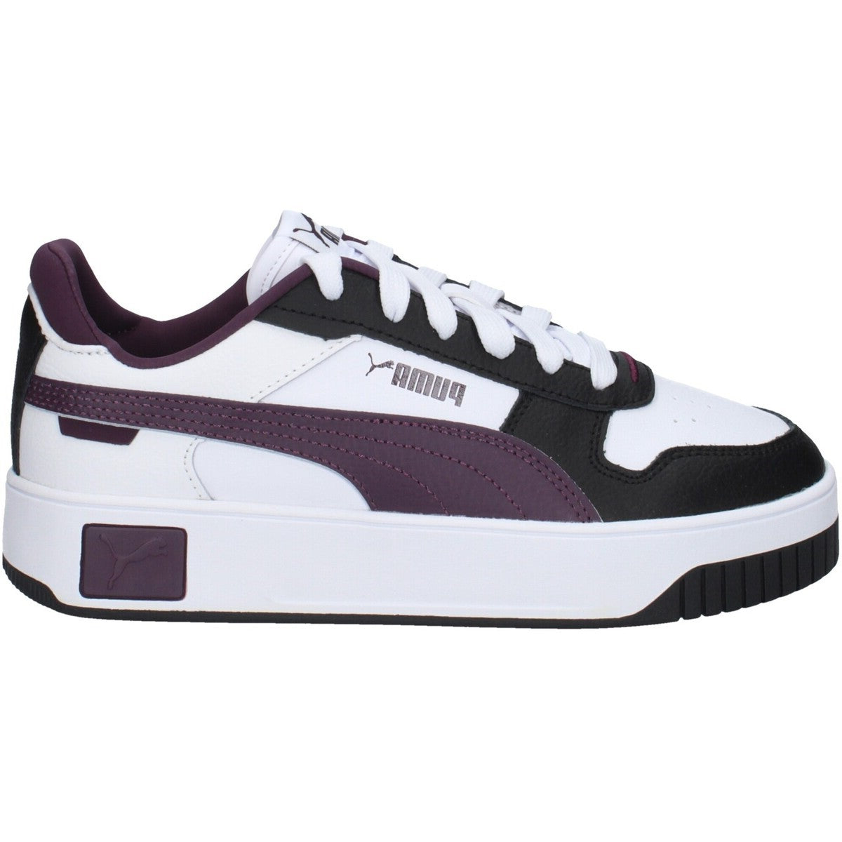 PUMA CARINA STREET PUMA WHITE-MIDNIGHT PLUM-PUMA BLACK 389390-27