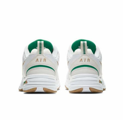 NIKE AIR MONARCH IV WHITE/METALLIC GOLD-PHANTOM-LUCKY GREEN 415445-103