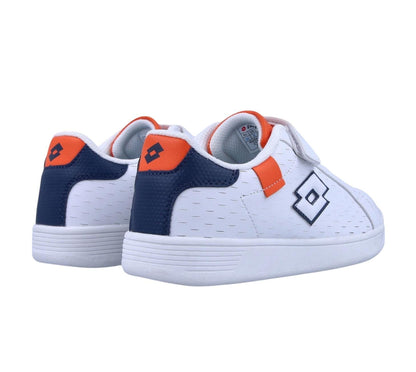 LOTTO 1973 AMF EVO VI FLUO CL S WHITE/DRESS BLUE/ORANGE FLUO 2 217506-8Y3