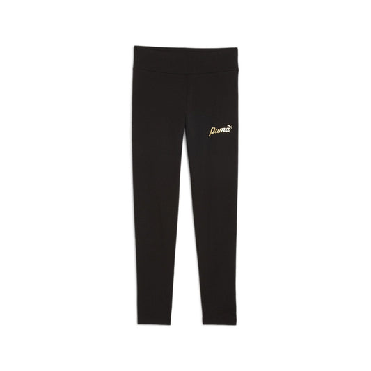 PUMA ESS+ SCRIPT METALLIC LEGGINGS G PUMA BLACK-GOLD FOIL 682800-01