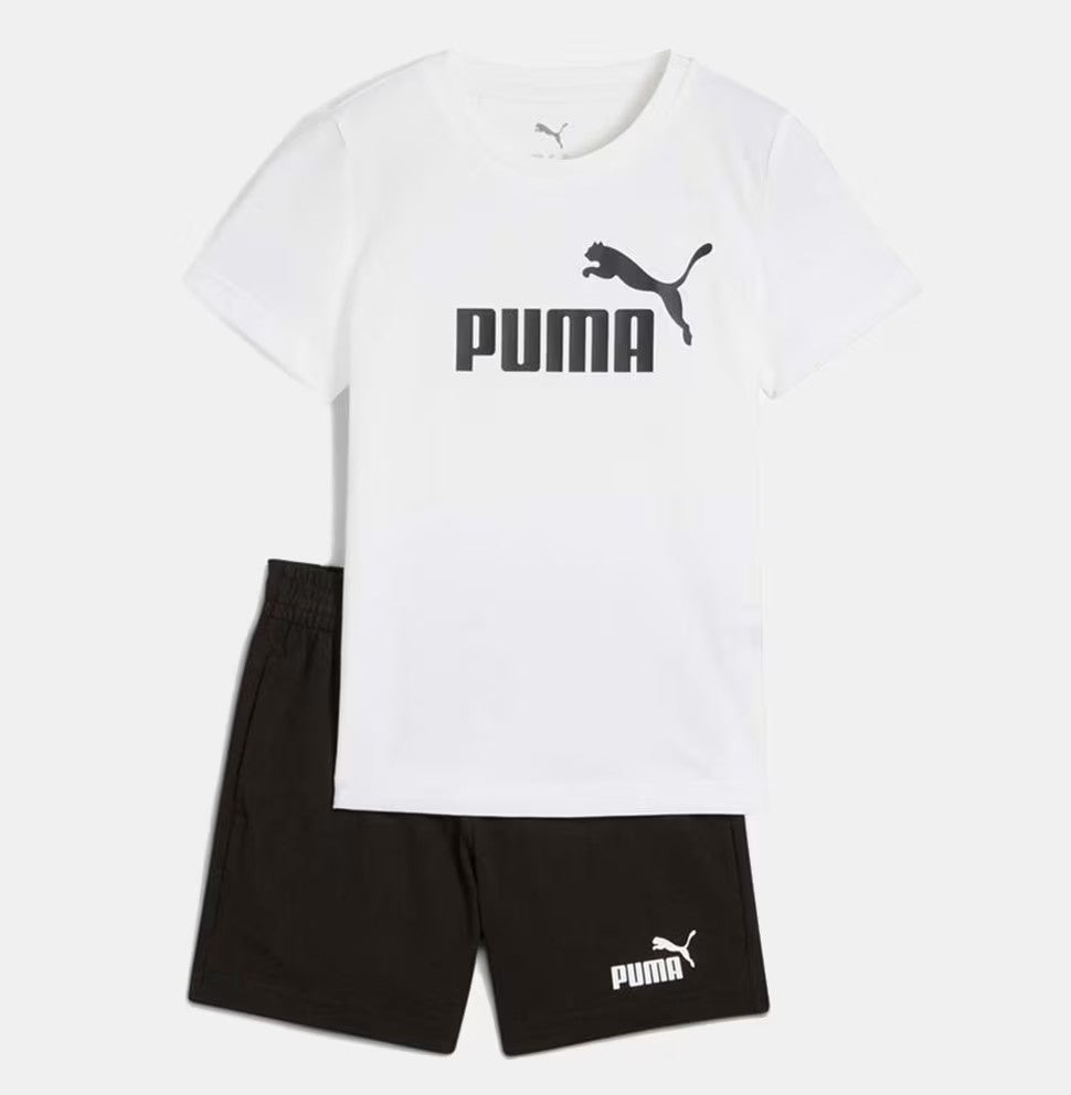 PUMA ESS NO.1 LOGO TEE AND SHORTS SET PS WHITE 685240-02