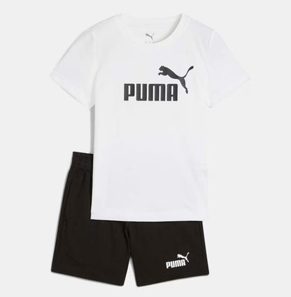 PUMA ESS NO.1 LOGO TEE AND SHORTS SET PS WHITE 685240-02