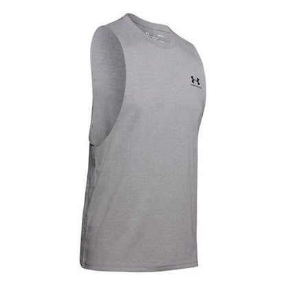Under Armour UA Left Chest Cut-Off – Canotta Uomo Grigia