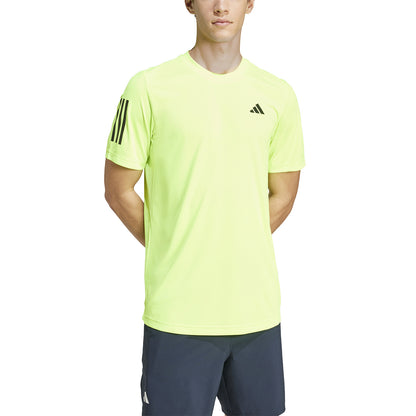 ADIDAS CLUB 3STR TEE LUCID LEMON IS8110