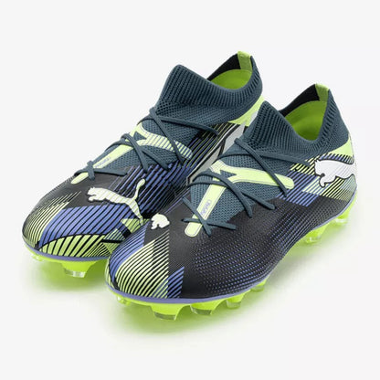 PUMA FUTURE 7 MATCH FG/AG GRAY SKIES-PUMA WHITE-FIZZY APPLE 107931-03