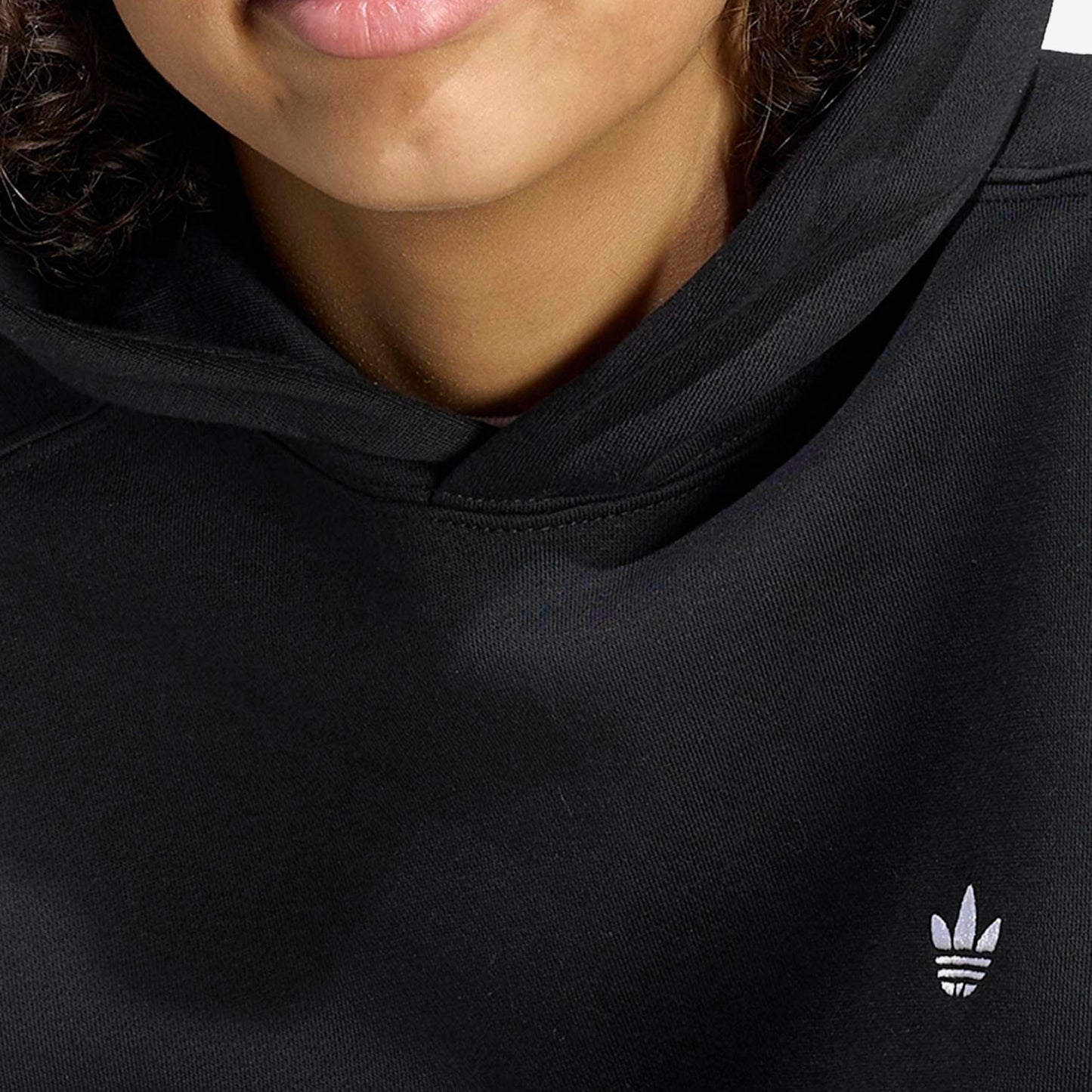 Adidas Felpa Bambino Oversize Hoodie Nera KR0860